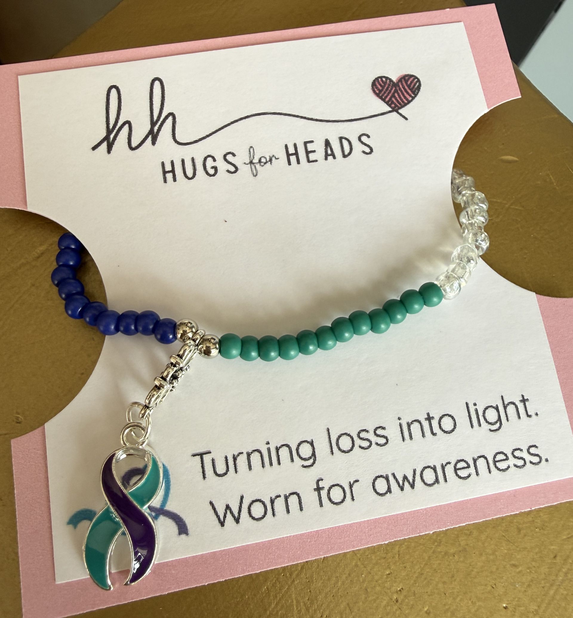 Handcrafted Transgender, Pride & Suicide Awareness Bracelets LGBTQ+ & Suicide Prevention Support Bracelets by Hugs for Heads