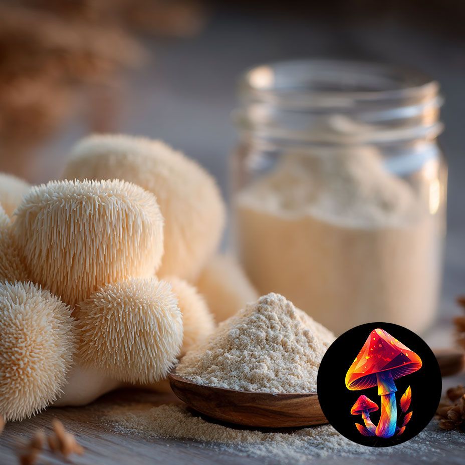 Lagerabverkauf Lionsmane 100g – Löwenmähne (Hericium erinaceus) Räucherwerk Pulver