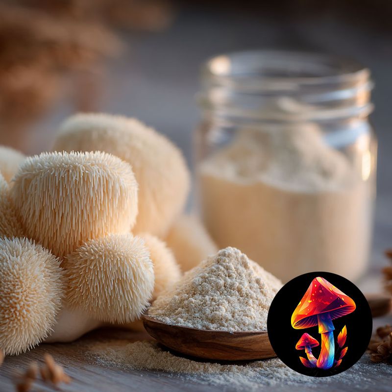 Lionsmane 100g – Löwenmähne (Hericium erinaceus) Räucherwerk Pulver