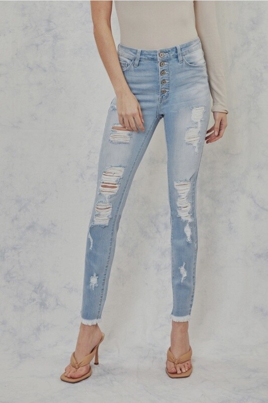 KANCAN - 5 Button Destroy Jeans