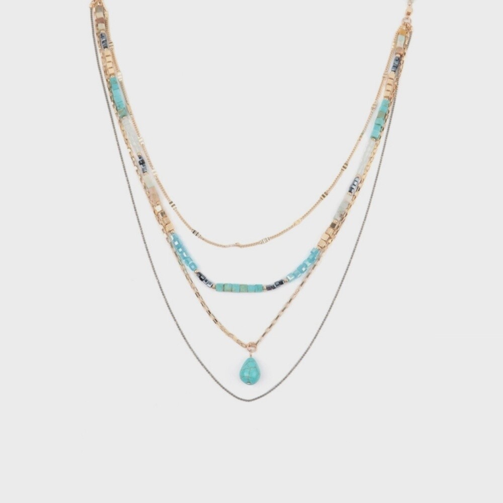 Layered Teardrop Pendant