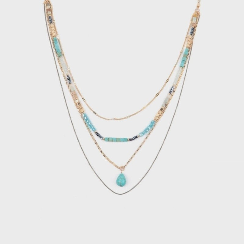 Layered Teardrop Pendant