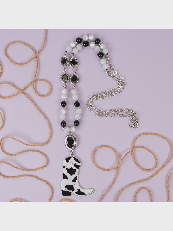 Cowgirl Boot Necklace