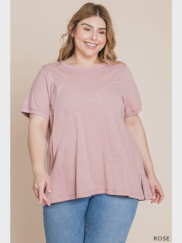 CURVY Cotton Casual Top
