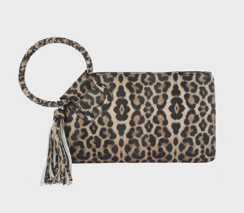 Cheetah Print Wristlet