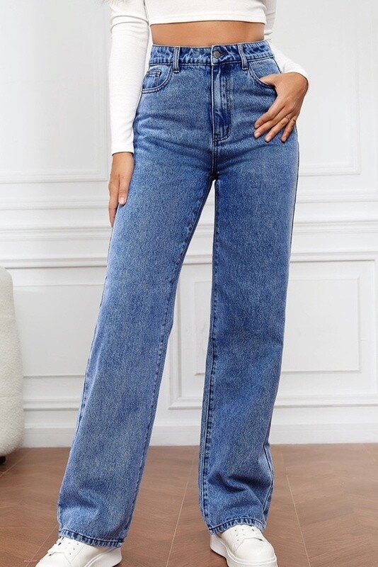Washed Denim Jeans