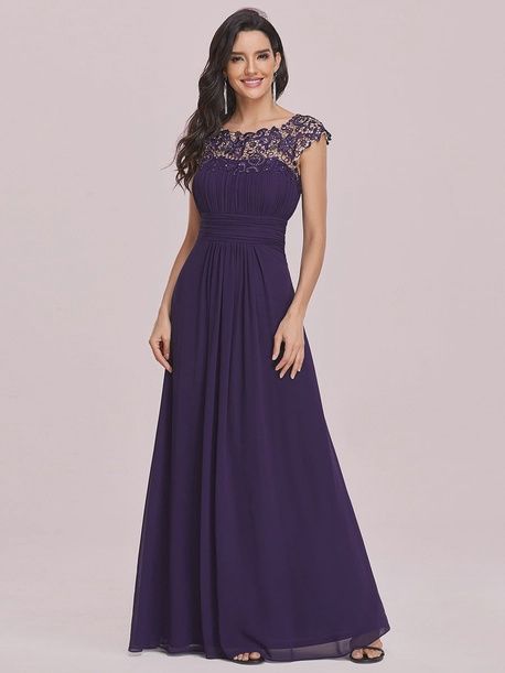 Lace &amp; Chiffon Gown