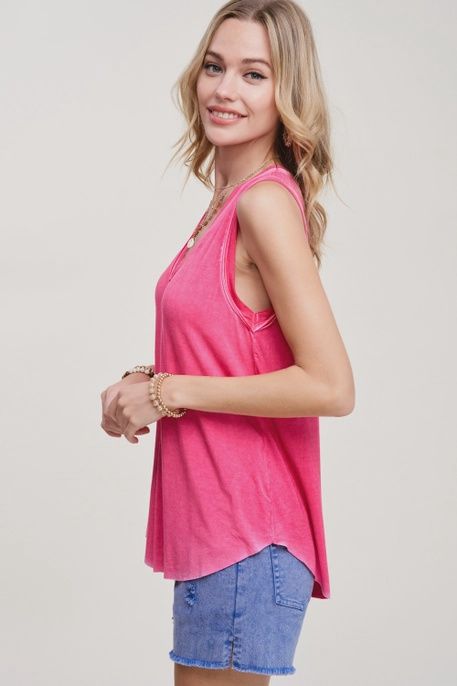 Sleeveless V-Neck Tank
