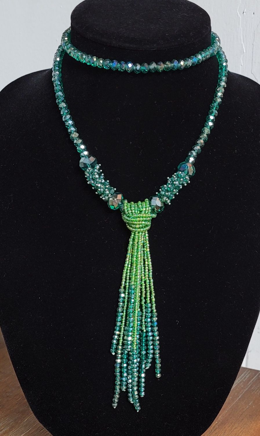 Beaded Tassel, Color: Green