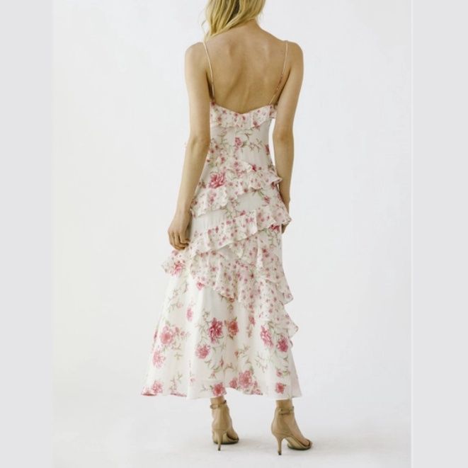 Ruffled Pink Floral