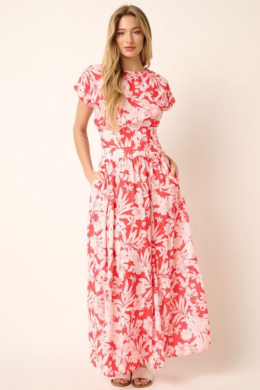 Tropical Print Skirt Set