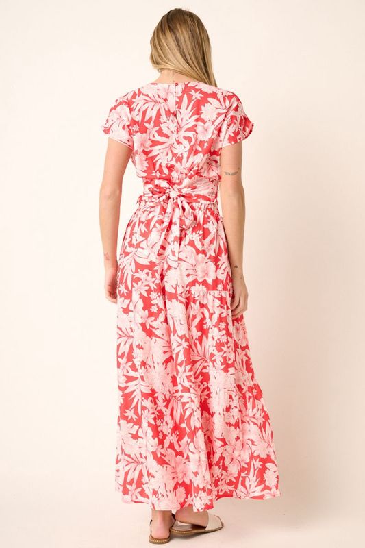Tropical Print Skirt Set