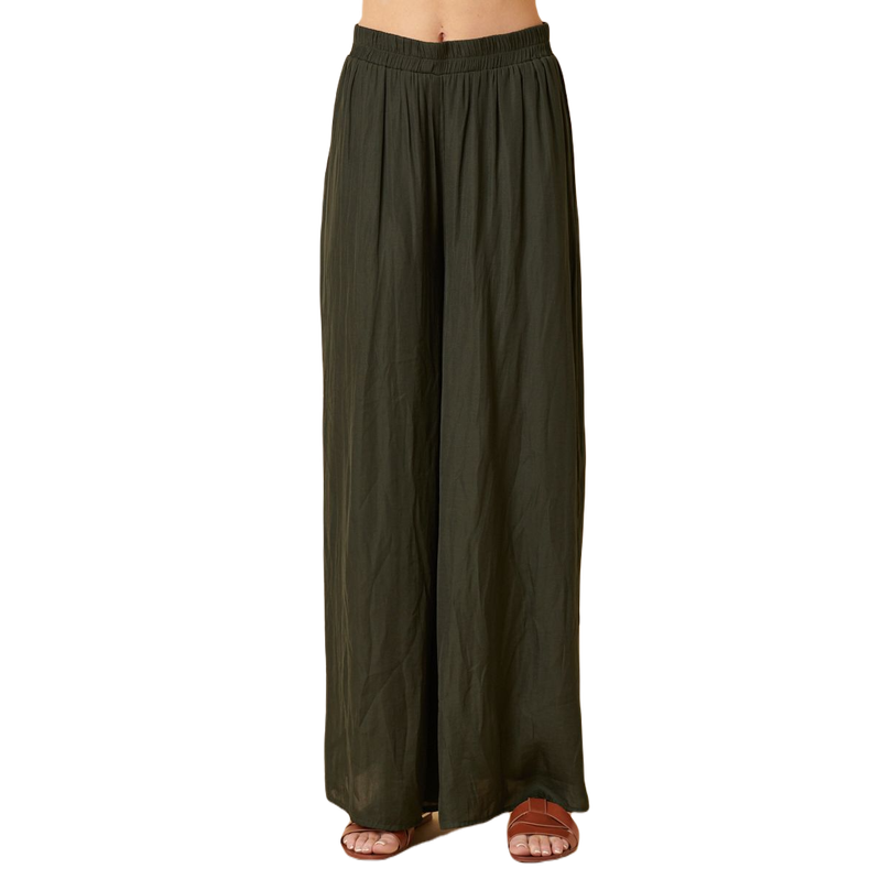 Light Satin Wide Leg Pants