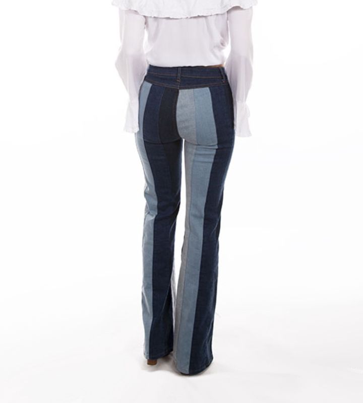 Multicolor Panel Jeans