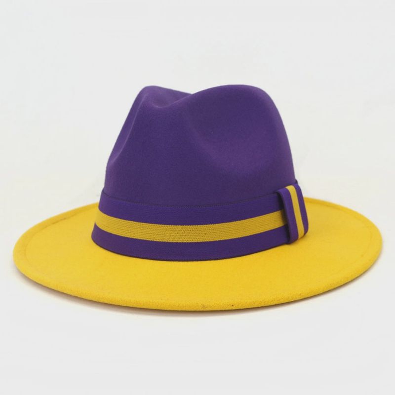 Purple &amp; Yellow Jazz Hat