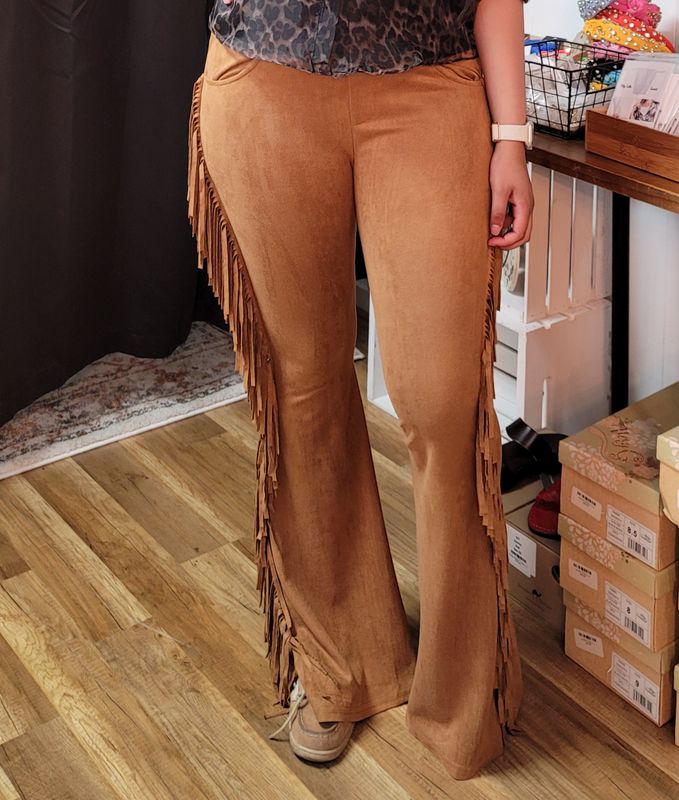 Curvy Swede Fringed Pants