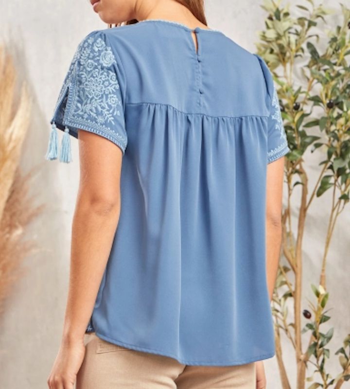 ON SALE Price Marked is 50% Off Orig. Price - Split Sleeves w Tassels