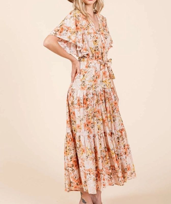 Floral Print Maxi Dress