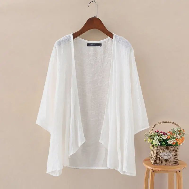 Summer Soft Cardigan, Size: M, Color: White