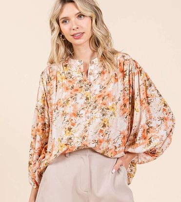 Paisley Print Top, Size: MEDIUM/LARGE