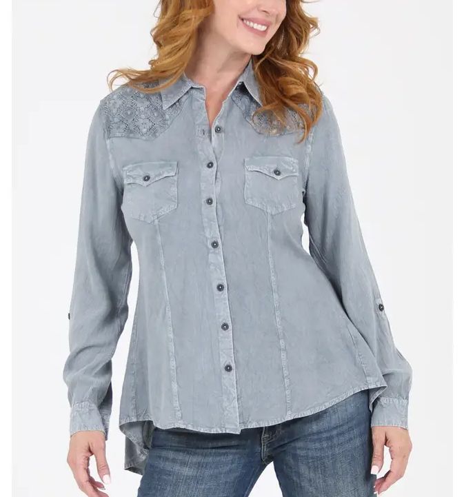 Lacey Yoke Blouse