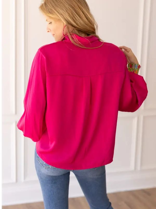 Painted Cuffs Blouse