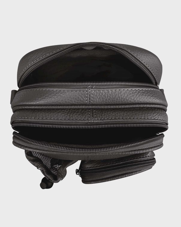 Leather Bag w Bottle Holder