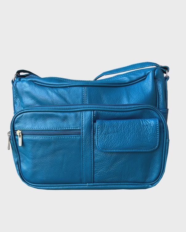 Leather Crossbody w Organizer