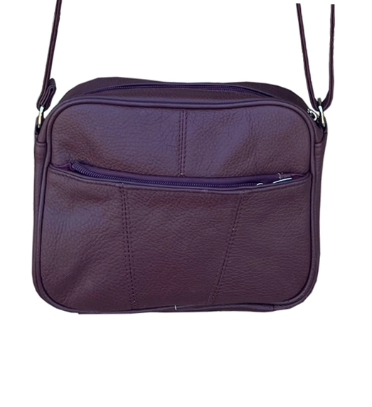 Leather Crossbody Organizer Bag