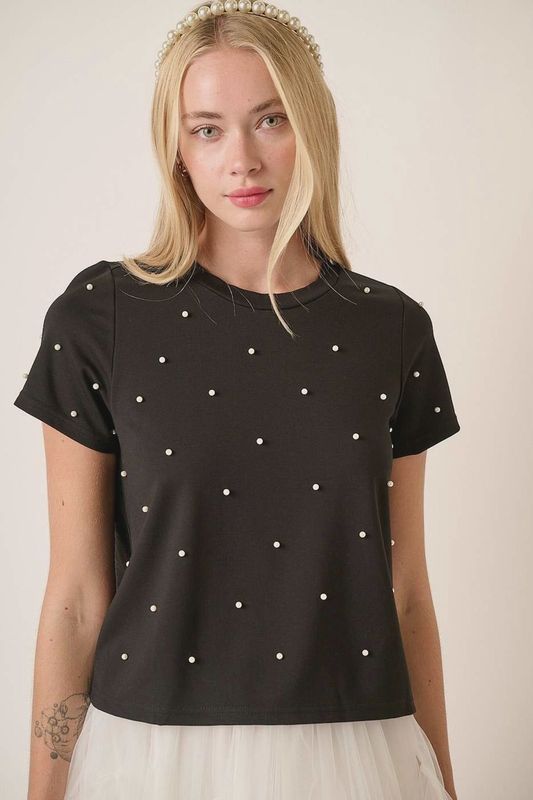 Pearly Short Sleeve Top
