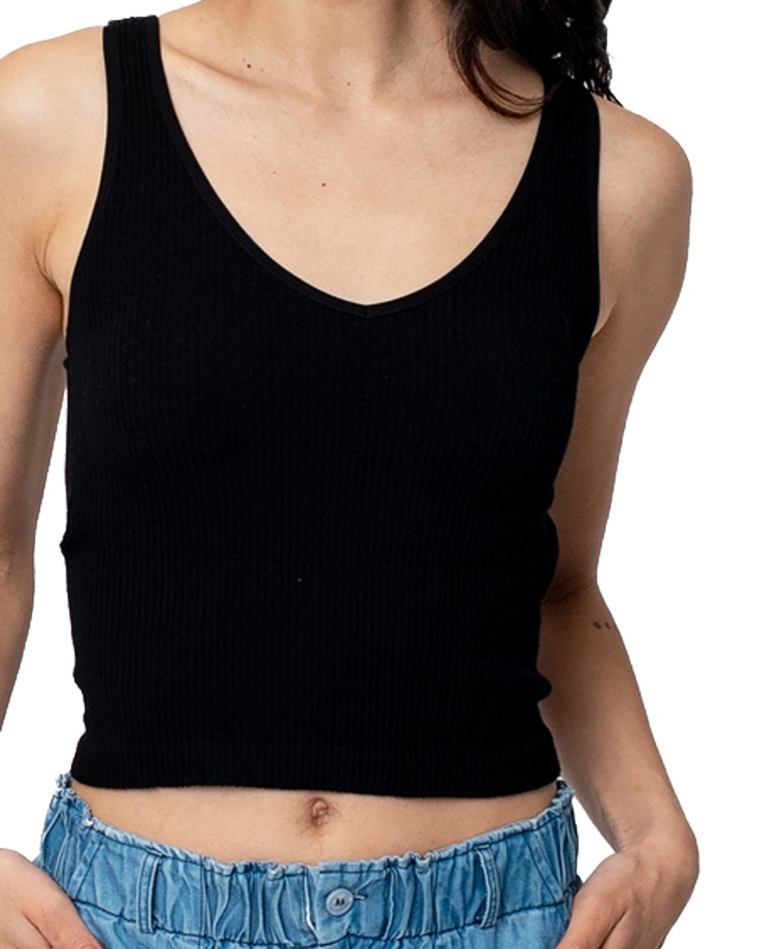 Padded Tank Top 2, Color: Black