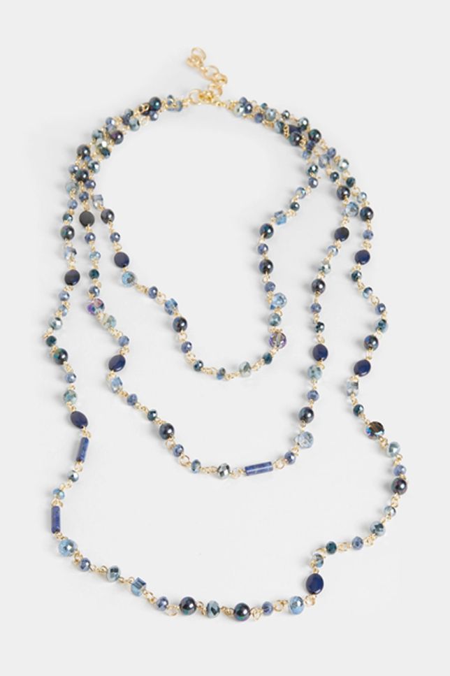 Loralie Necklace, Color: Blue