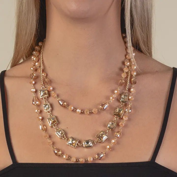 Beaded Crystal Necklace