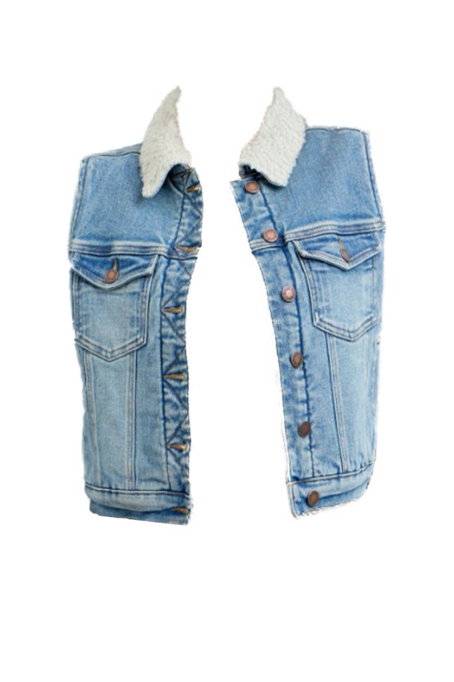 JB - Denim Shearling Vest