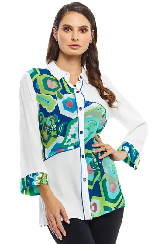 Mixed Media Blouse