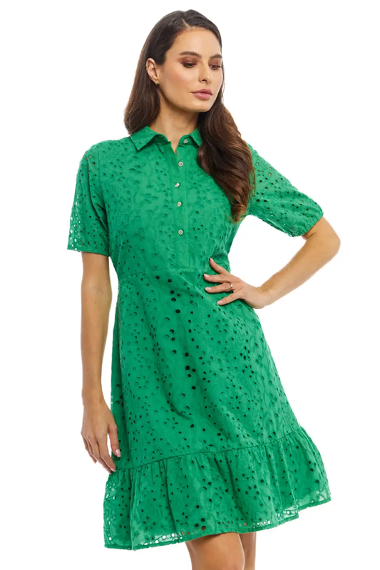 Gracefully Green Mini Dress