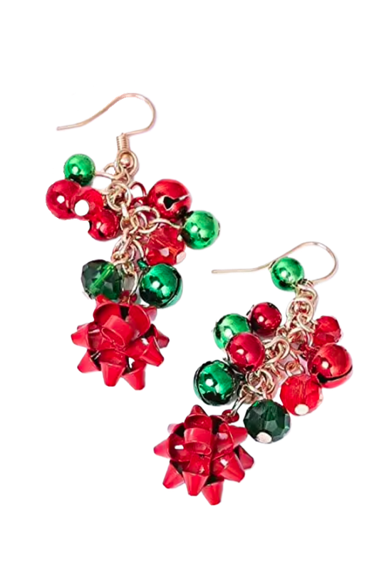 Christmas Bells &amp; Bows Earrings