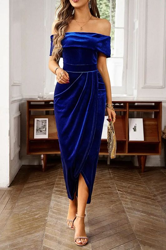 Royal Velvet Maxi Dress
