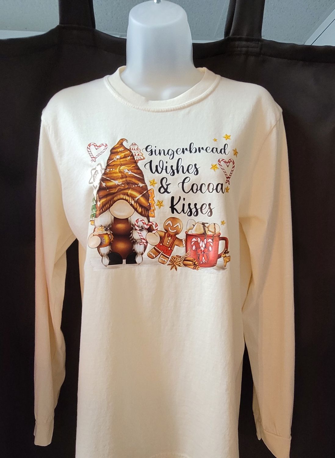 Christmas Gingerbread Wishes Tee, Size: SMALL