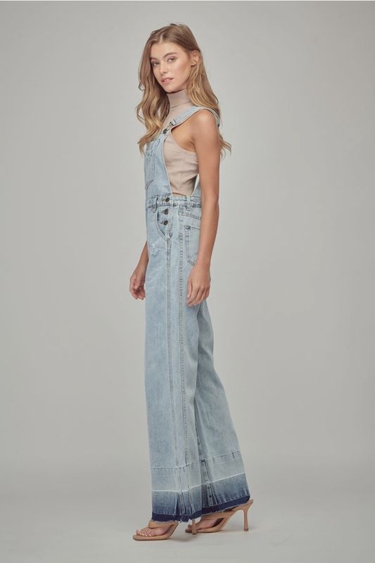 Flare Bib Overalls - Hem Out