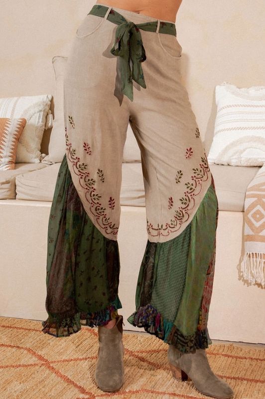 Faux Chaps Pants