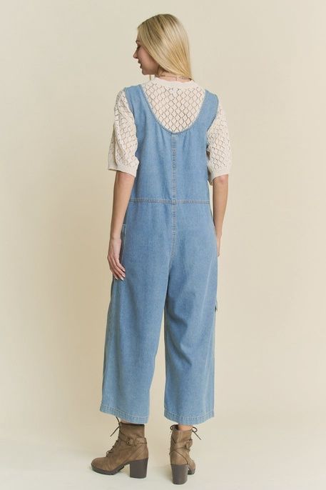 Zip-up Bow Overall