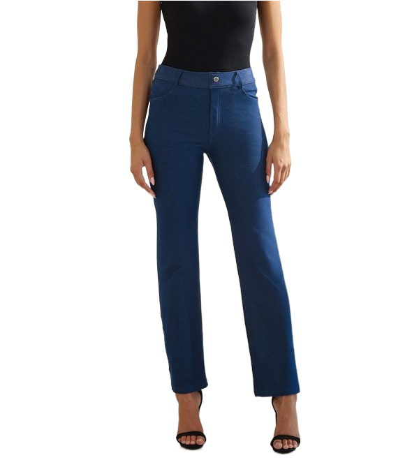 Classic Straight Leg Jeggings, Size: SMALL, Color: Denim Blue