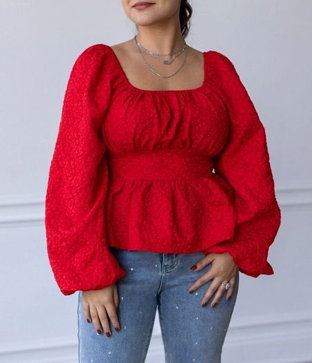 Crimson Passion Top, Size: S