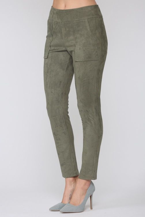 Amelia Stretch Suede Pants