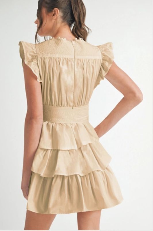 Golden Hour Ruffled Mini Dress