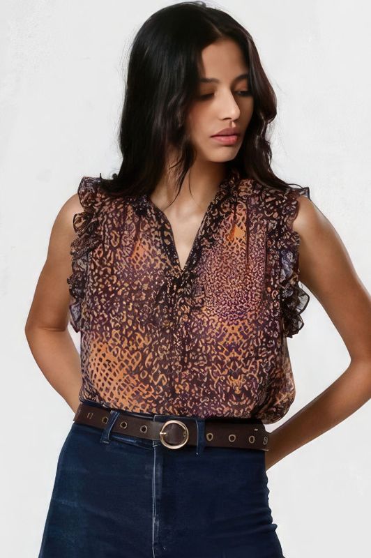 Leopard Sparkle Blouse