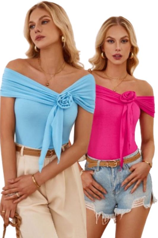 Off Shoulder Rose Top