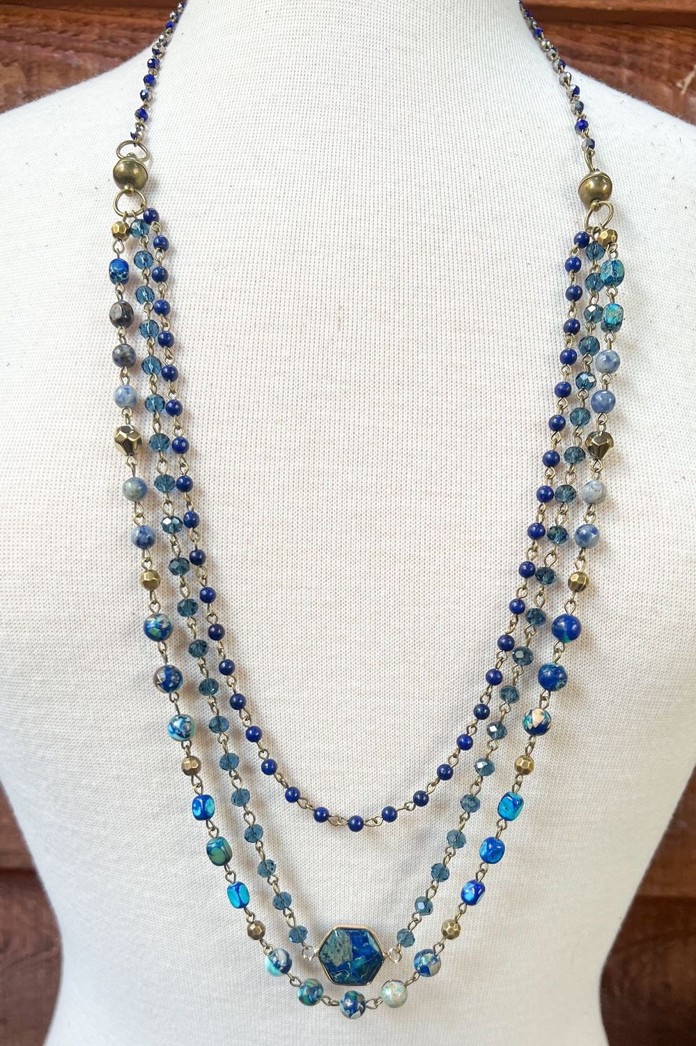 Janet Necklace, COLORS: BLUE