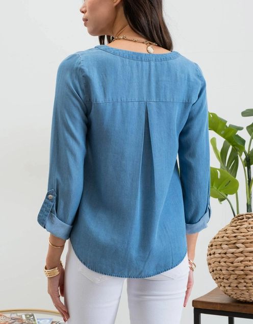 Chambray Top